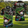 BlueJose Crocodile Funny Golf Polo Personalized Name, Team Name 3D Shirt (4 Colors)