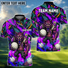 BlueJose Golf Angry Wolf Chaos Graphic Design Personalized Name, Team Name 3D Shirt (4 Colors)