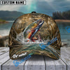 BlueJose Fishing Camo Splash Lure Personalized Name Classic 3D Cap (13 Breeds)
