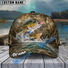 BlueJose Fishing Camo Splash Lure Personalized Name Classic 3D Cap (13 Breeds)