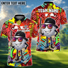BlueJose Golf Beer Crown Pool Tee Funny Bar Personalized Name, Team Name 3D Shirt (6 Colors)
