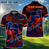 BlueJose Golf Neon Funny Character Personalized Name, Team Name 3D Shirt (4 Colors)