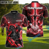 BlueJose Golf Fantasy Knight Thunder Lightning Pattern Personalized Name, Team Name 3D Shirt (6 Colors)