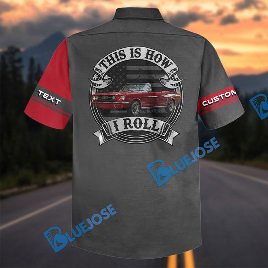 This Is How I Roll - Custom Photo Classic Car Shirt - Personalized Name Car Hawaiian Shirt Shirt