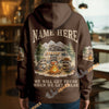BlueJose Racoon Camping We Will Get There When We Get There Personalized Name Shirts