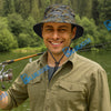 BlueJose Walleye Fish Pattern Custom Name Bucket Hat
