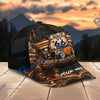 BlueJose Route 66 Hot Rod "Honoring the Legends of the Open Road" Personalized Name Cap – Orange Coupe Custom Baseball Cap