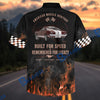 Bluejose Personalized Car "American Muscle Heritage" Flames Mustang Hawaiian Shirt
