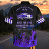 Bluejose Personalized Car "American Muscle Heritage" Flames Mustang Hawaiian Shirt