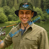 BlueJose Striped Bass Camouflage Custom Name Bucket Hat