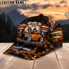 BlueJose Route 66 Hot Rod "Honoring the Legends of the Open Road" Personalized Name Cap – Orange Coupe Custom Baseball Cap