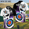 BlueJoses Archery Punishing Skull Multicolor Customized Name 3D Shirt (6 Colors)