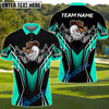 BlueJose Gunshot Swing Funny Golf Polo Shirt, Customized Name & Team Name 3D Shirts (4 Colors)