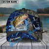 BlueJose Fishing Water Splash Camo Happy Personalized Name Classic 3D Cap Personalized Cap (13 Breeds)