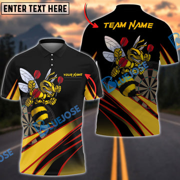 BlueJose Darts Bee Personalized Name, Team Name Shirt