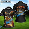 BlueJose My Drinking Team Has A Golfing Problem Funny Golf Polo Shirt, Custom Name Golf 3D Shirts