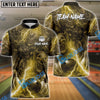 BlueJose Bowling & Pins Lightning Evil Face Clowns Customized Name, Team Name 3D Shirt (6 Colors)
