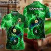 BlueJose Billiards Ball 8 & 9 Yin-Yang Elements Personalized Name, Team Name Shirt (5 Colors)