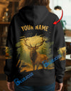 BlueJose Black Elk Hunter Personalized Name Hoodie For Hunting Lover