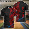 BlueJose Maori Bowling Premium Multicolor Customized Name 3D Shirt (6 Colors)