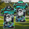 BlueJose Smile & Swing Urban Golf Polo Shirt Customized Name, Team Name 3D Shirts (4 Colors)