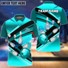 BlueJose Bowling Strike Pins Customized Name, Team Name 3D Shirt (4 Colors)