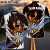 BlueJose Fire Thunderstorm  Darts Personalized Name, Team Name Shirt (6 Colors)