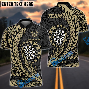 BlueJose Darts Maori Star Customized Name, Team Name 3D Shirt (4 Colors)