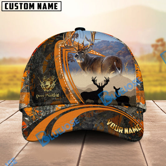 BlueJose Majestic Deer Hunting Orange Camo Personalized Cap