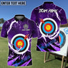 BlueJose Archery Target Thunder Lightning Customized Name 3D Shirt (4 Colors)