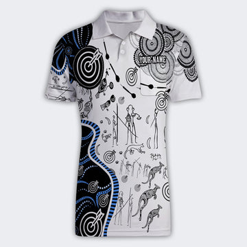 BlueJose Design Aboriginal Art Darts Personalized Name, Team Name Unisex Shirt