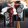 BlueJose Darts On Your Mark Personalized Name, Team Name Shirt (4 Colors)