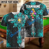 BlueJose Billiards Ball 9 Cross Personalized Name, Team Name Unisex Shirt (4 Colors)