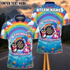 BlueJose Darts Cute Unicorn Penguin Dolphin Rainbow Fantasy Design Personalized Name Shirt