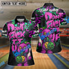 BlueJose Bowling And Pins Bear Scary Teddy Graffiti Style Customized Name, Team Name 3D Shirt (4 Colors)