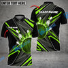 BlueJose Bowling And Pins Shockwave Customized Name 3D Shirt (6 Colors)