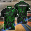 BlueJose Spider Bowling Personalized Name, Team Name 3D Shirt (4 Colors)