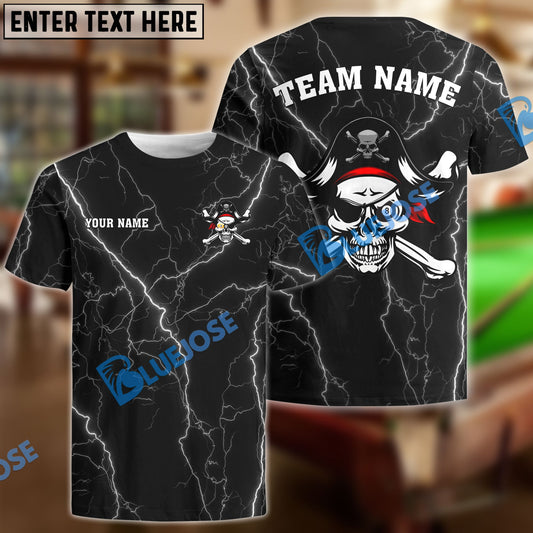 BlueJose Billiards Pirate Personalized Name, Team Name Unisex Shirt