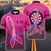 BlueJose Darts Pink Hope Breast Cancer Awareness Customized Name, Team Name 3D Shirt