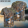 BlueJose Deer Hunting Personalized Name 3D Shirts