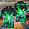 BlueJose Bowling And Pins Abstract Grunge Multicolor Personalized Name, Team Name 3D Shirt