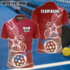 BlueJose Pickleball Star Customized Name 3D Shirt (4 Colors)
