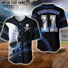 BlueJose Skull Baseball Jersey Personalized Team Name & Number 3D Shirt (4 Color Options)