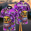 BlueJose Darts Smile Skull Neon Graffiti Dripping Art Multicolor Options Personalized Name Shirt (4 Colors)