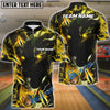 BlueJose Bowling And Pins Black Lightning Panther Multicolor Customized Name 3D Shirt (4 Colors)