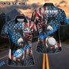 BlueJose Golf American Eagle Golf Power Custom Name & Team Name 3D Shirts