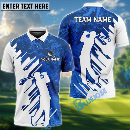 BlueJose Golf Basic Playing Multicolor Options Personalized Name, Team Name 3D Shirt (4 Colors)