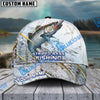 BlueJose Fishing Gold Premium Skinfish Pattern Personalized Cap (Bass, Trout, Walleye, Mahi-Mahi, Striped Bass, Crappie, Pike, Salmon)