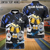 BlueJose Bowling And Pins Funny Beer & Bowling Pins Cartoon Design Customized Name, Team Name 3D Shirt (6 Colors)