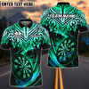 BlueJose Darts Luxury Gold Tribal Pattern Dartboard Multicolor Options Personalized Name Shirt (6 Colors)